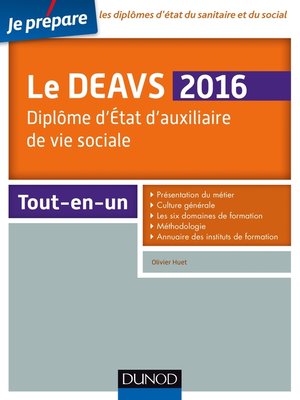 cover image of Je prépare le DEAVS 2016